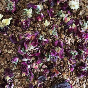 Roasted Cacao and Rose Granola